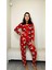 Kırmızı Sevimli Ayıcıklı Pijama Takımı 1