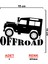 Off Road Gölge Sticker - 4x4 Sticker - Off Road Sticker - Jeep Sticker - Oto Sticker - Araba Sticker - Kaput Sticker - Kapı Sticker 1