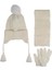 K24170-03 Kız Çocuk 4-8 Yaş 3'lü Bere Set 1