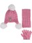 K24160-02 Kız Çocuk 1-4 Yaş 3'lü Bere Set 1