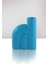 Tinker Seramik Vazo - Dekoratif Ev Aksesuarı - Turkuaz - 15 cm * 12 cm 3