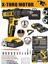 58 Volt Germany Technology Terext 328 W 20 Ah Vidalama Matkap 45-Tork Çift Akülü Metal Şanzuman Uç 1