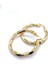 925 Ayar İthal Gümüş Gold Halka Küpe Rodyum Kaplama 1