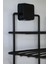 Paslanmaz Çelik Banyo Rafı, Siyah, 28x10 cm, Düzenleyici ve Organizer 2