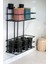 Paslanmaz Çelik Banyo Rafı, Siyah, 28x10 cm, Düzenleyici ve Organizer 3