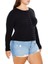 Plus Size Uzun Kollu Bluz 4