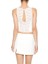 V Yaka Dantel Detaylı Crop Bluz 5