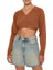 F21 Kruvaze Yaka Crop Kazak 1