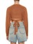 F21 Kruvaze Yaka Crop Kazak 5