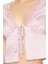 Dantel Detaylı Saten Crop Bluz 3
