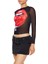 F21 Transparan Baskılı Bluz 4