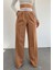 Dipmoda kadın camel palazzo cepli pantolon QNS037 2