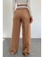 Dipmoda kadın camel palazzo cepli pantolon QNS037 3