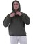 Haki Yeşil Basic Oversize Soft Touch Kışlık Kapüşonlu Içi Polarlı 3 Iplik Hoodie Sweatshirt 1