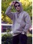 Bej Rengi Basic Oversize Soft Touch Kışlık Kapüşonlu Içi Polarlı 3 Iplik Hoodie Sweatshirt 1