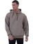 Bej Rengi Basic Oversize Soft Touch Kışlık Kapüşonlu Içi Polarlı 3 Iplik Hoodie Sweatshirt 2