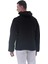 Siyah Peluş Kürklü Kışlık Kapüşonlu Pamuk Likralı Kışlık Normal Fit Hoodie Sweatshirt 4