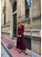 Bordo Kemerli Blazer Ceket ve Pilliseli Takım 5