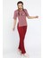 Kısa Kollu Ince Triko Desenli Kadın Pijama Takımı 3