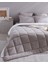 Bobigny Tek Kişilik SuperSoft Comforter Set - Gri 3