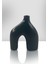 Hill Seramik Vazo - Dekoratif Ev Aksesuarı - Siyah - 20 cm * 17 cm 3