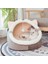 MW0001-GRI Stili 46X46X37(CM) Tatlı Kedi Yatağı Sıcak Evcil Hayvan Sepeti Rahat Kedi Yuvası Yumuşak Köpek Matı Çanta Yıkanabilir Mağara Kediler Yatak M Evcil Hayvanlar Için Tenteli (Yurt Dışından) 3