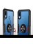 Huawei P20 Lite Kılıf Yüzüklü Silikon Kenarlı Kılıf Kırmızı 4