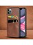 Samsung Galaxy A10S Kılıf Zebana Swank Cepli Kılıf Kahverengi 10