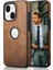 Apple iPhone 14 Plus Kılıf Zebana Business Deri Kılıf Siyah + Kahverengi 2