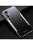 Xiaomi Mi 12 Lite Kılıf Zebana Metal Mitras Kılıf (Silikon Kenar) Mavi 2