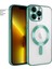 Apple iPhone 13 Pro Kılıf Magsafe Glint Silikon Kılıf (Kablosuz Şarj Destekli) Derin Mor 2