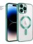 Apple iPhone 14 Pro Max Kılıf Magsafe Glint Silikon Kılıf (Kablosuz Şarj Destekli) Derin Mor 2