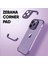 Apple iPhone 11 Pro Max Kılıf Zebana Corner Pad (Kamera ve Köşe Koruyucu) Derin Mor 6