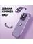 Apple iPhone 12 Pro Kılıf Zebana Corner Pad (Kamera ve Köşe Koruyucu) Derin Mor 6