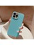 Apple iPhone 14 Pro Uyumlu Kılıf Zebana Woven Silikon Kılıf Turkuaz 2