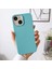 Apple iPhone 15 Uyumlu Kılıf Zebana Woven Silikon Kılıf Turkuaz 1