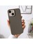 Apple iPhone 13 Uyumlu Kılıf Zebana Woven Silikon Kılıf Gri 1