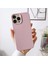 Apple iPhone 13 Pro Uyumlu Kılıf Zebana Woven Silikon Kılıf Rose Gold 1