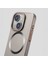 Apple iPhone 15 Uyumlu Kılıf Zebana Titanium Rubber Kılıf (Kablosuz Şarj Destekli) Natürel Titanyum 4