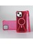Apple iPhone 12 Uyumlu Kılıf Zebana Airbag Fashion Silikon Kılıf (Kablosuz Şarj Destekli) Kırmızı 1