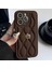 Apple iPhone 14 Pro Max Uyumlu Kılıf Zebana Camellia Deri Kılıf Kahverengi 1