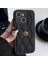 Apple iPhone 15 Plus Uyumlu Kılıf Zebana Camellia Deri Kılıf Siyah 1