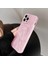 Apple iPhone 12 Pro Max Uyumlu Kılıf Zebana Soft Wrink Silikon Kılıf Pembe 2
