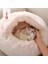 Pembe Uzun Peluş Tarzı 40CM Yeni Evcil Köpek Kedi Yuvarlak Peluş Yatak Yarı Kapalı Kedi Yuvası Kışın Derin Uyku Rahatlığı Için Kediler Yatağı Küçük Mat Sepeti Yumuşak Kulübe (Yurt Dışından) 5