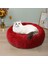 Yuva-Kırmızı Tarzı 40CM Kedi Süper Yumuşak Uzun Püsküllü Sıcak Mat Sevimli Hafif Kedi Yuvası Yatak Yuvarlak Tüylü Rahat Dokunuşlu Pet Ürünleri (Yurt Dışından) 1
