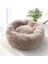 Kahverengi Tarzı 50CM Süper Yumuşak Kedi Yatağı Evi Sıcak Kış Kedi Yavrusu Yatak Yuvası Uzun Püsküllü Yavru Yuvarlak Koltuk Küçük Köpekler Kedi Kulübesi Kaymaz (Yurt Dışından) 1