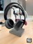Gri Granit Ahşap Ve Siyah Metal Gaming Ps4 Ps5 Xbox Joystick Controller Tutucu Ve Kulaklık Dikey Standı 6
