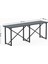 Masa Takımı Minderli Bench Bank Masa Seti 120X60 Masa Mutfak Masası Yemek Masası Füme 1556 5