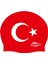 Türk Bayrağı Baskılı Silikon Bone Havuz ve Deniz Bonesi 1