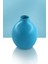 Solara Seramik Vazo - Dekoratif Ev Aksesuarı - Mavi - 16 cm * 13 cm 1